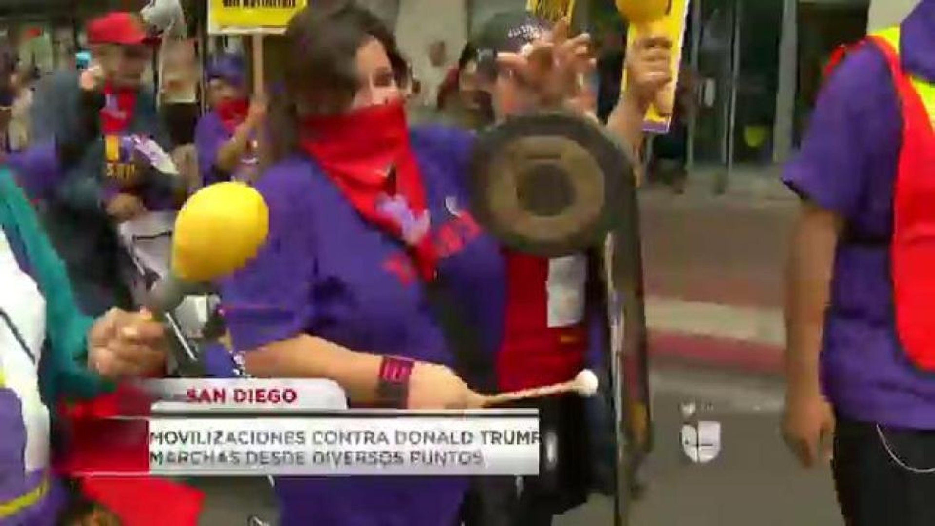 ⁣Movilizaciones contra Trump