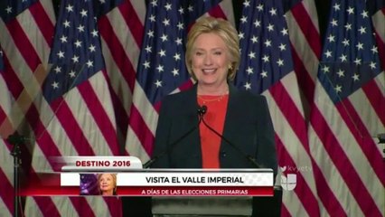 Visita Hillary Clinton el Valle Imperial.