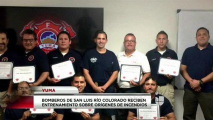 Entrenamiento a bomberos.