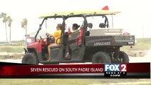 Seven Rescued after Boat Sinks near South Padre Island