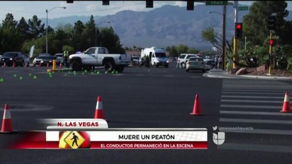 Muere peatón de 76 años en Las Vegas