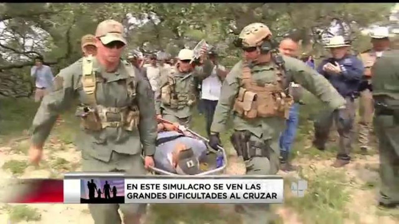 Simulacro en la frontera