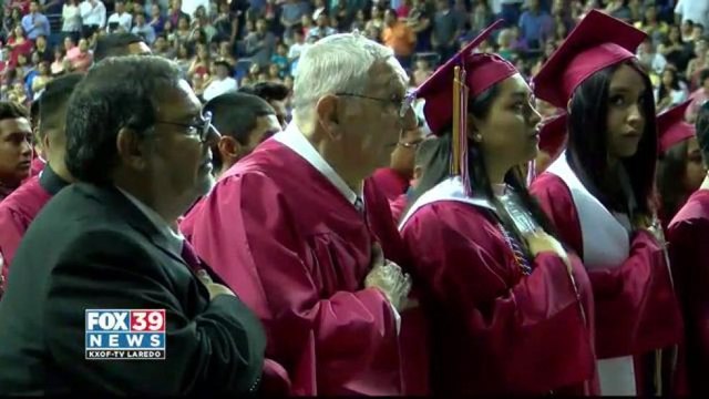 Two Veterans walked stage at graduation