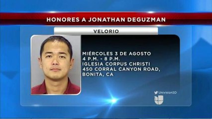 Honores al oficial Jonathan DeGuzman
