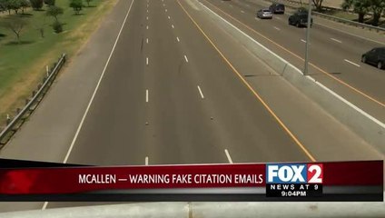 McAllen Fake Citation Email Scam Alert