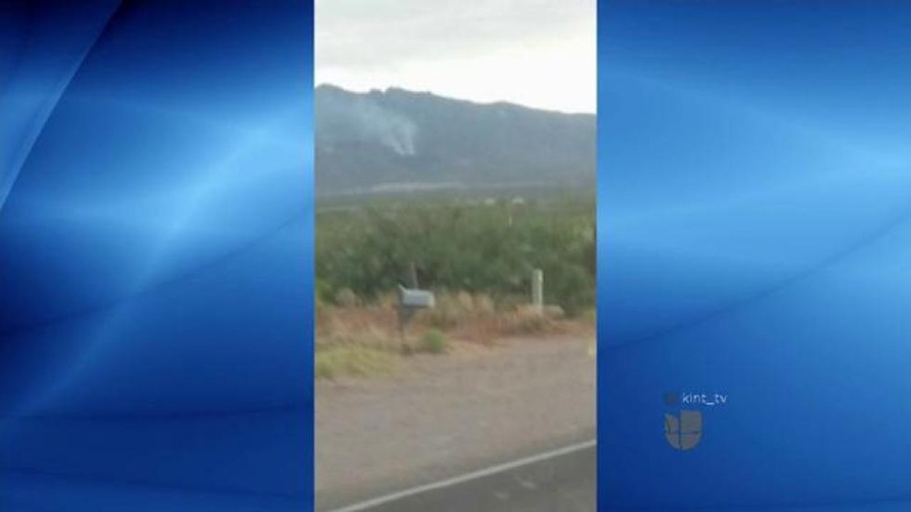 Incendio forestal en El Paso