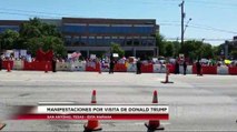 Protestas  por Visita de Donald Trump a San Antonio