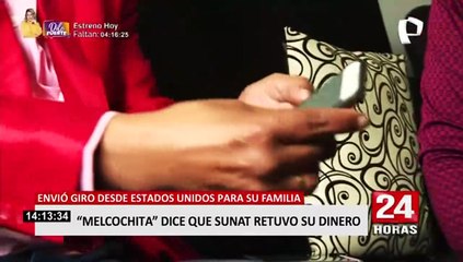 ‘Melcochita’ denuncia que SUNAT le quitó dinero que enviaba desde EE. UU. para su familia