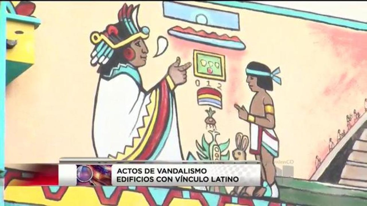 Vandalismo en edificios con vículos latinos