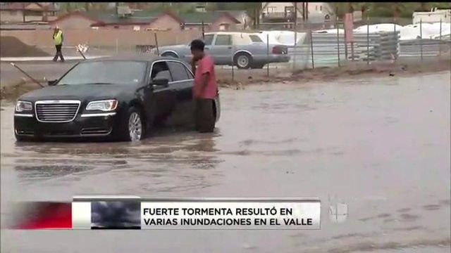 Tormenta dejó calles inundadas y conductores estancados