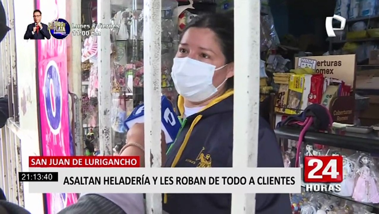 SJL: delincuentes ingresan a heladería y vacían caja registradora
