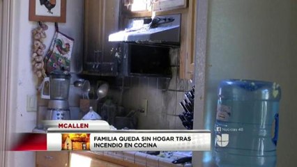 Familia queda sin hogar tras incendio McAllen