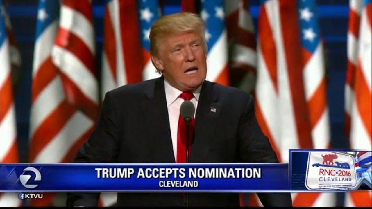 TRUMP MAKES GOP ACCEPTANCE SPEECH
