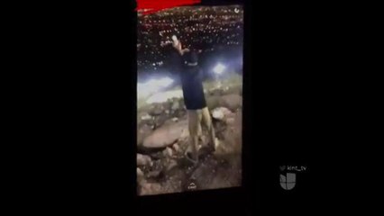 Estrella de las montañas Franklin bandalizada por jóvenes paseños