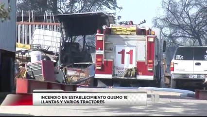 Incendio en establecimiento ubicado cerca de la carretera 359