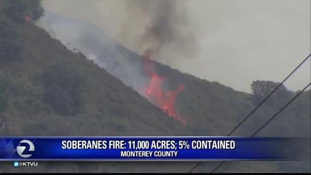 SOBERANES FIRE BURNS 11,000 ACRES