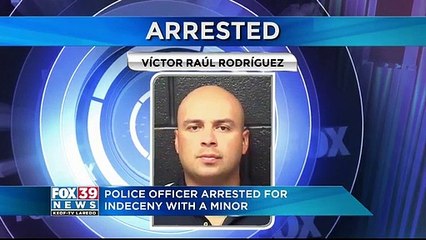 Police officer arrested for indecency with a minor