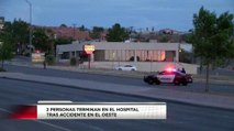 2 personas terminan en el hospital tras accidente