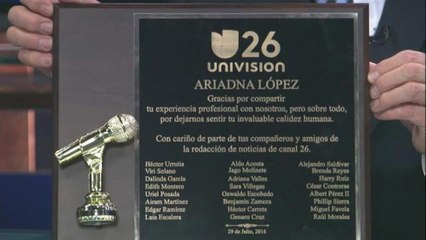 Ariadna López agradece las muestras te apoyo de su gente