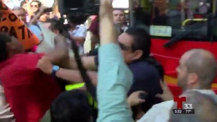 Golpes y gritos enmarcaron supervisión del 50% avance de la Ruta 1 del SITT