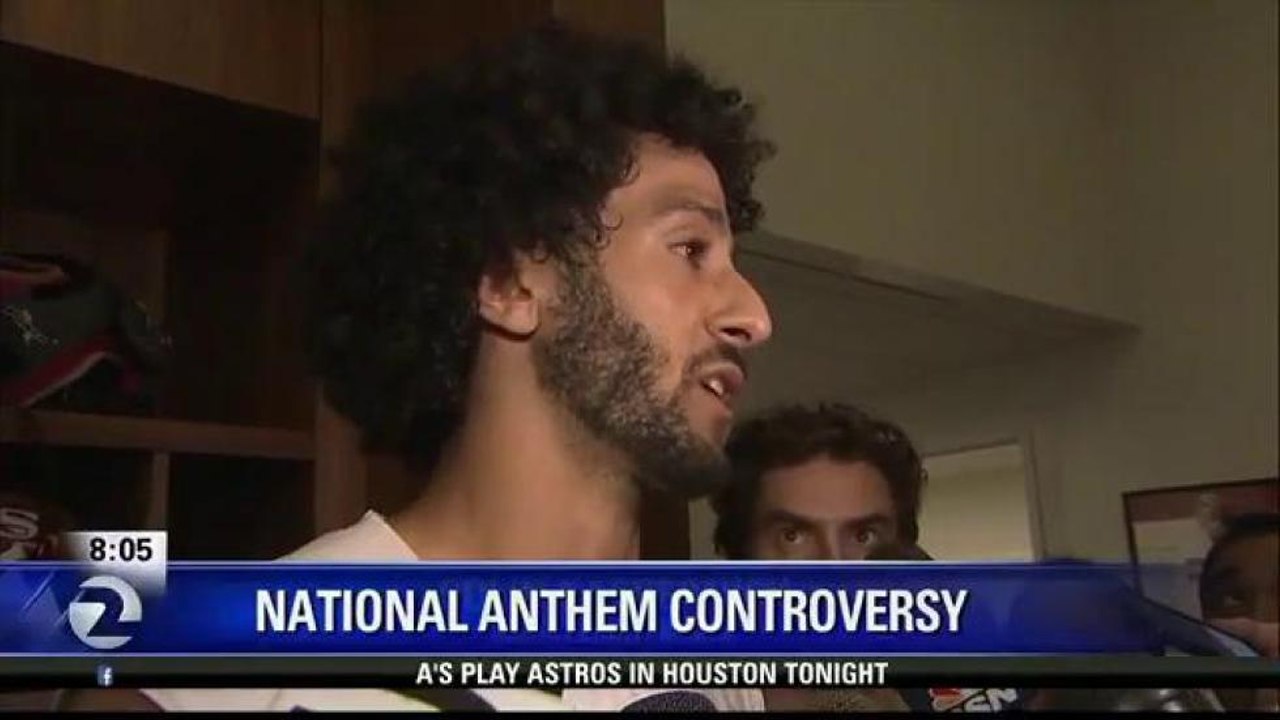 COLIN KAEPERNICK DEFENDS NATIONAL ANTHEM PROTEST