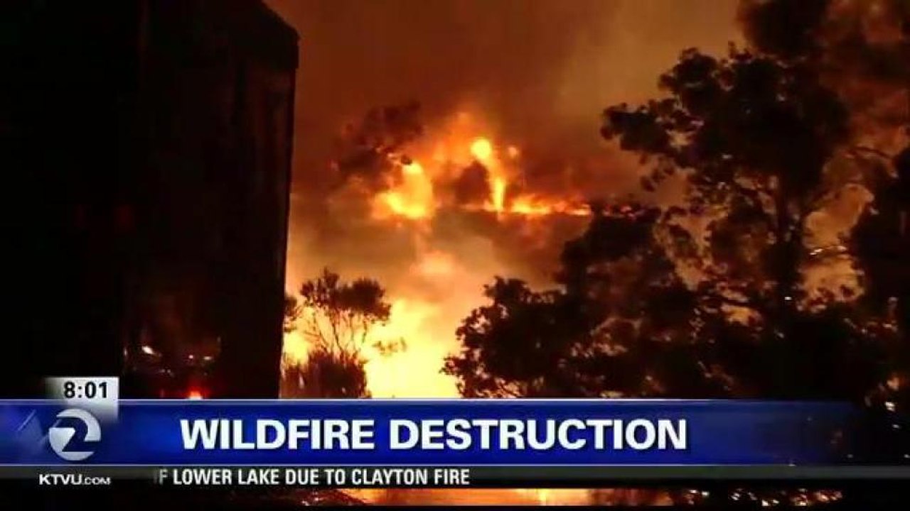 100 HOMES DESTROYED IN LAKE COUNTY FIRE