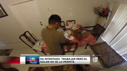 VIDEO: Hispano pide ayuda tras accidente laboral