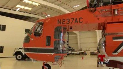 Helicóptero para sofocar incendios en San Diego trabaja como 4 convencionales