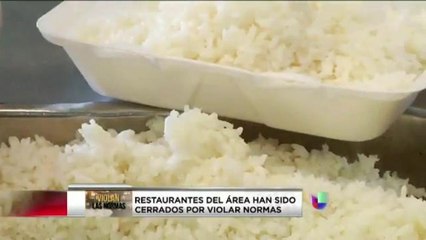 VIDEO: Cierre de restaurantes por violar normas de salubridad