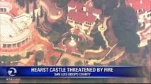 HEARST CASTLE THREATENED BY FIRE