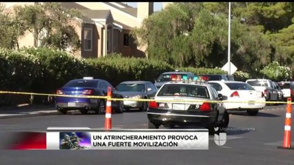 Un atrincheramiento provoca una fuerte movilización policiaca