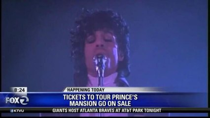 TICKETS GO ON SALE TODAY FOR TOURS OF PRINCE'S MANSION