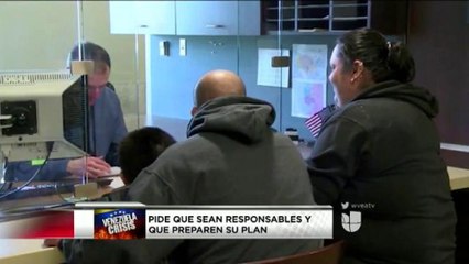 VIDEO: Piden a los venezolanos que preparen un plan ante proceso migratorio