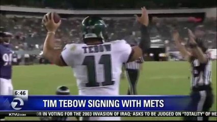 TIM TEBOW TO BEGIN PRO BASEBALL CAREER