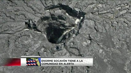 VIDEO: Socavón tiene en alerta a la comunidad del Condado Polk