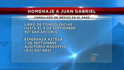 Homenaje a Juan Gabriel en El Paso