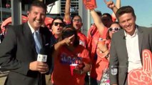 Fanáticos de los Broncos celebran el inicio de la temporada