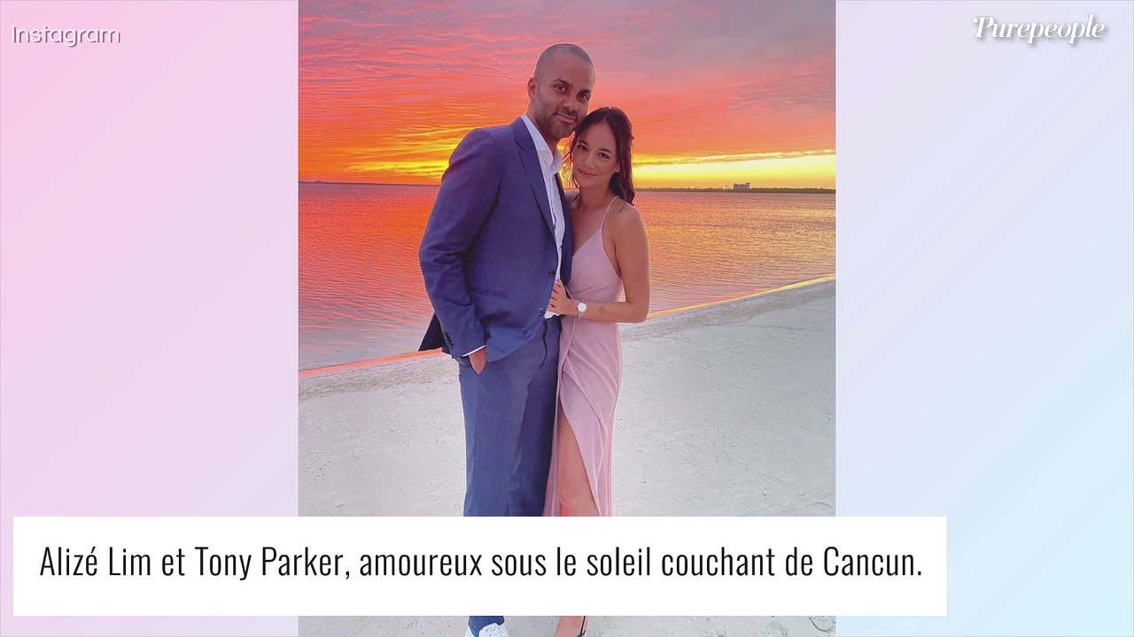 Tony Parker et Alizé Lim amoureux complices pour un mariage : photos de leur romantique escapade