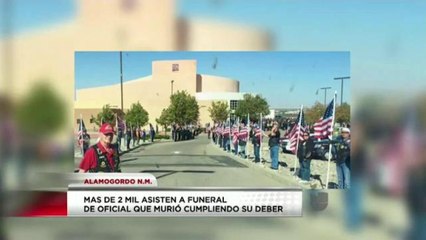 Mas de 2 mil personas asisten a funeral de oficial caído