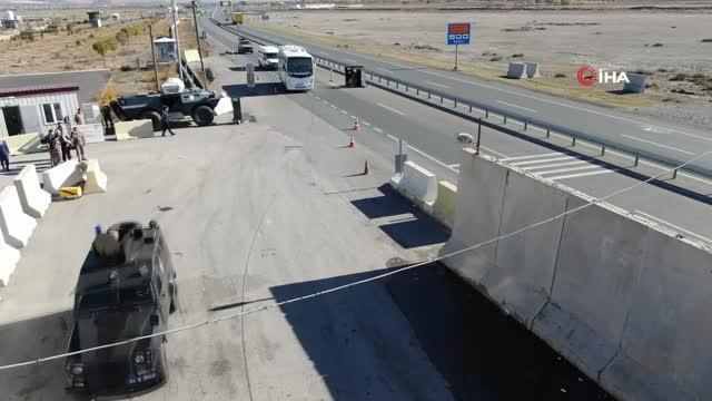 Erzincan'da midibüste rehine kurtarma tatbikatı