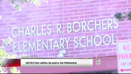 Detectan arma blanca en escuela primaria.