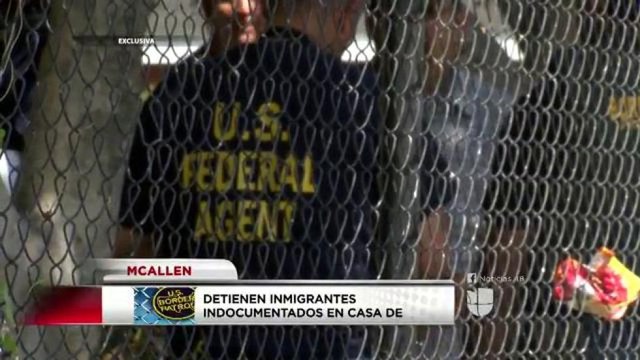 Detienen a inmigrantes indocumentados en casa de seguridad en McAllen