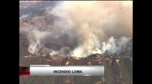 VIDEO: Incendio Loma continúa quemando maleza en las montañas de Santa Cruz