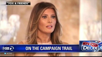 MELANIA TRUMP SPEAKS OUT IN SUPPORT OF HER HUSBAND