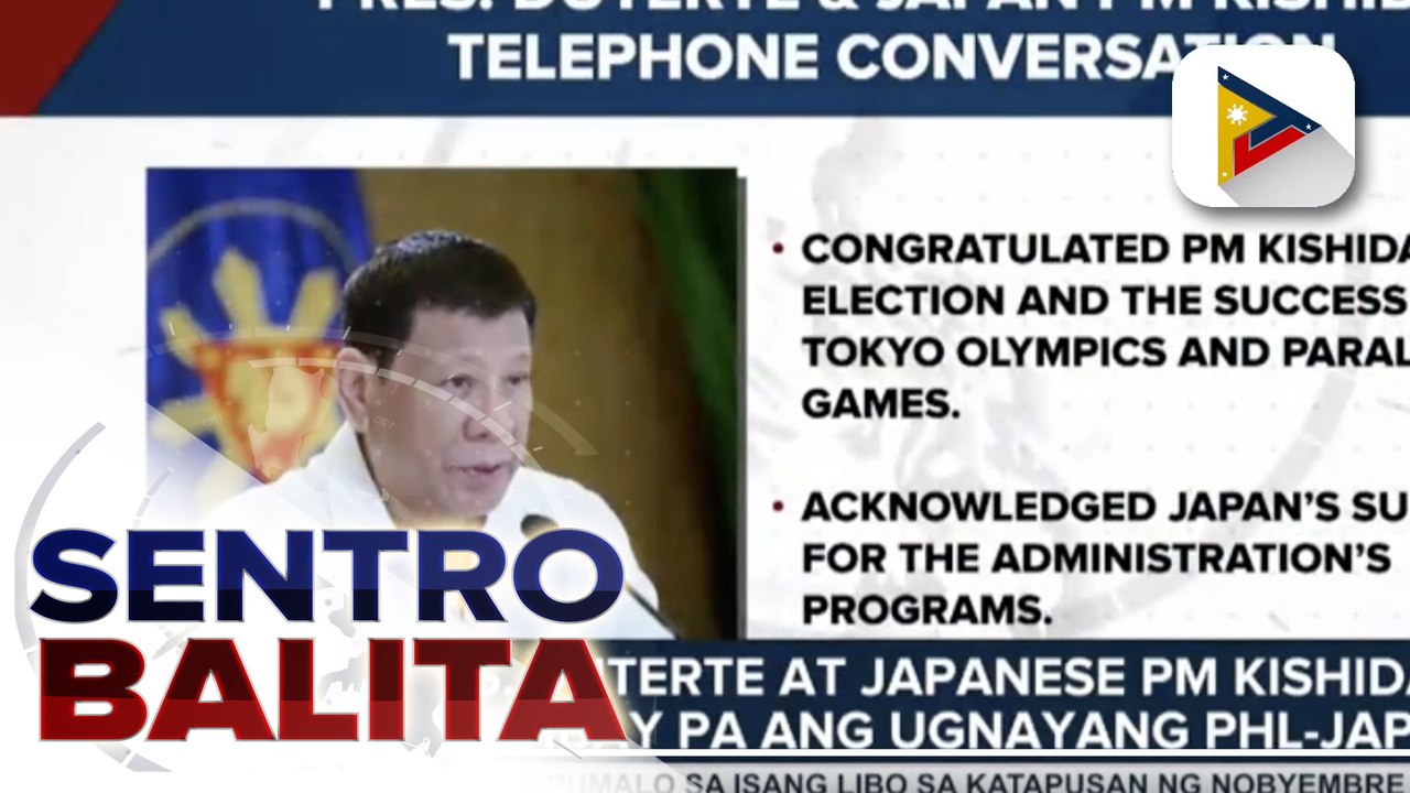 Pres. Duterte at Japanese PM Kishida, pinagtibay pa ang ugnayang Philippines-Japan; Japan, nangako ng patuloy na pagsuporta sa Pilipinas sa iba’t-ibang larangan