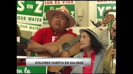 VIDEO: Dolores Huerta visita la ciudad de Salinas