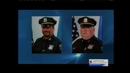 VIDEO: Dos policías heridos tras tiroteo