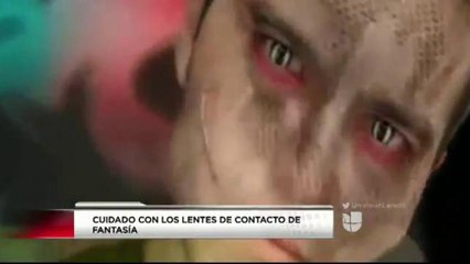 Alertan  sobre el uso de lentes de contacto de fantasía.