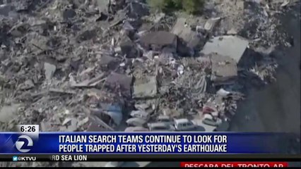 HISTORIC BUILDINGS TOPPLE IN CENTRAL ITALY QUAKE