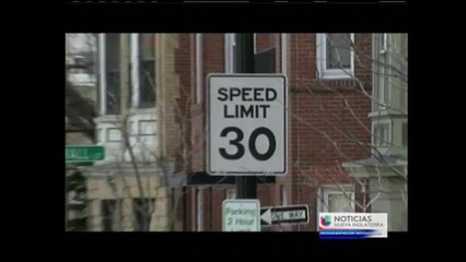 VIDEO: Disminuyen velocidad para conductores en Boston